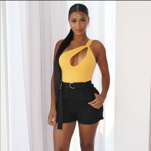 NWT - One Shouldered Bodysuit